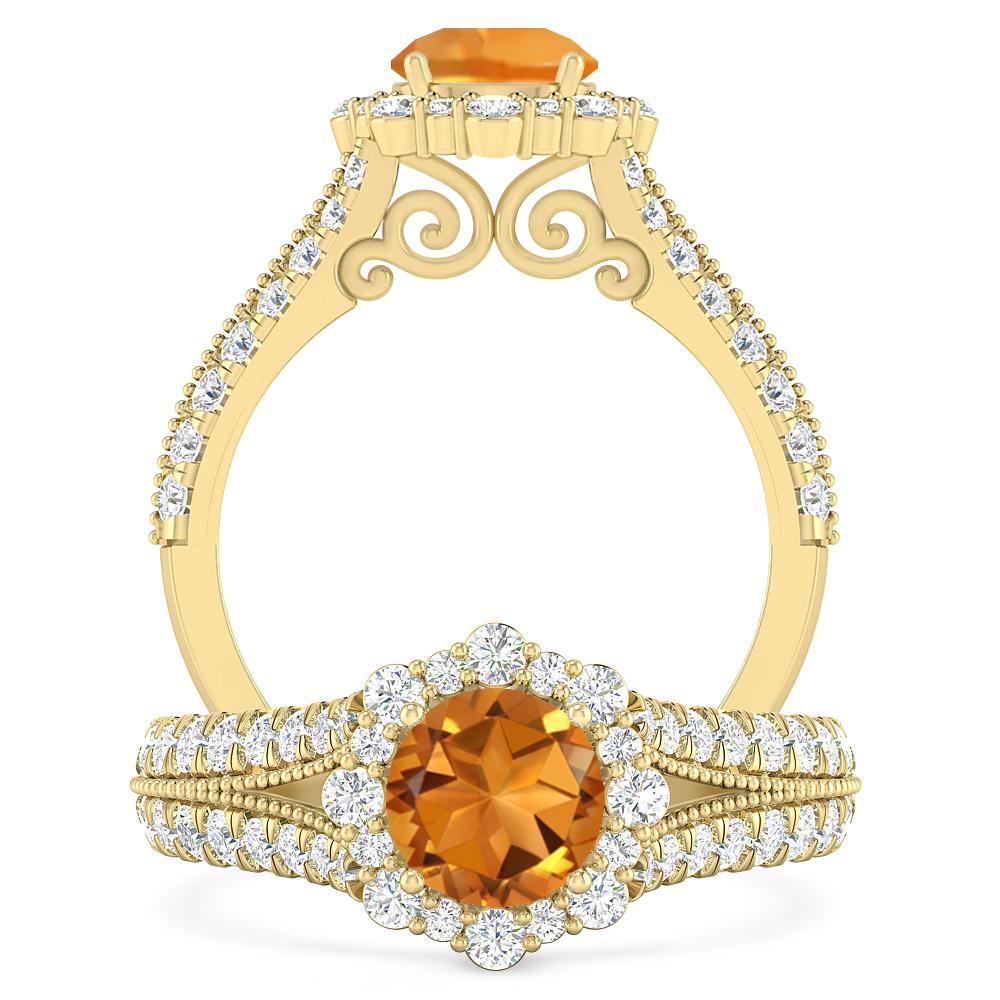 Yellow Gold - Citrine