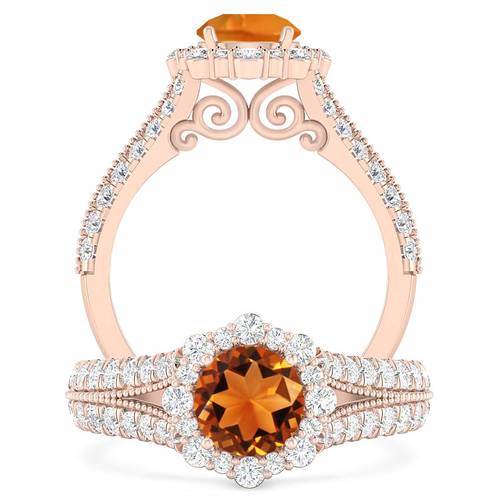 Rose Gold - Citrine