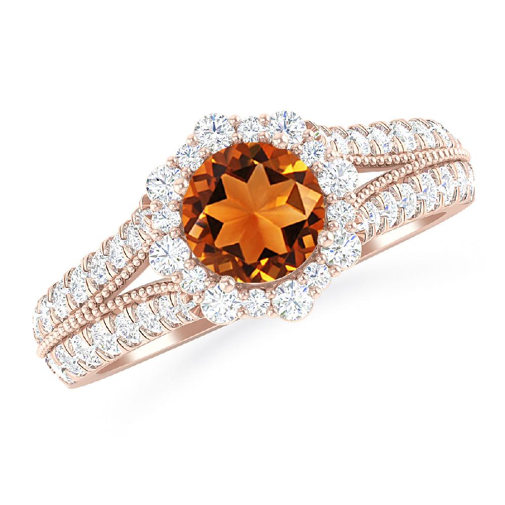 Rose Gold - Citrine