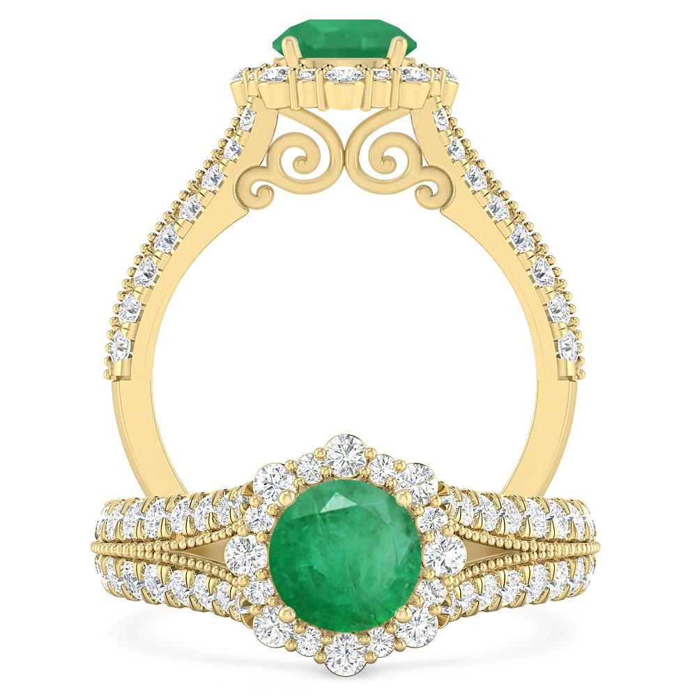 Yellow Gold - Emerald