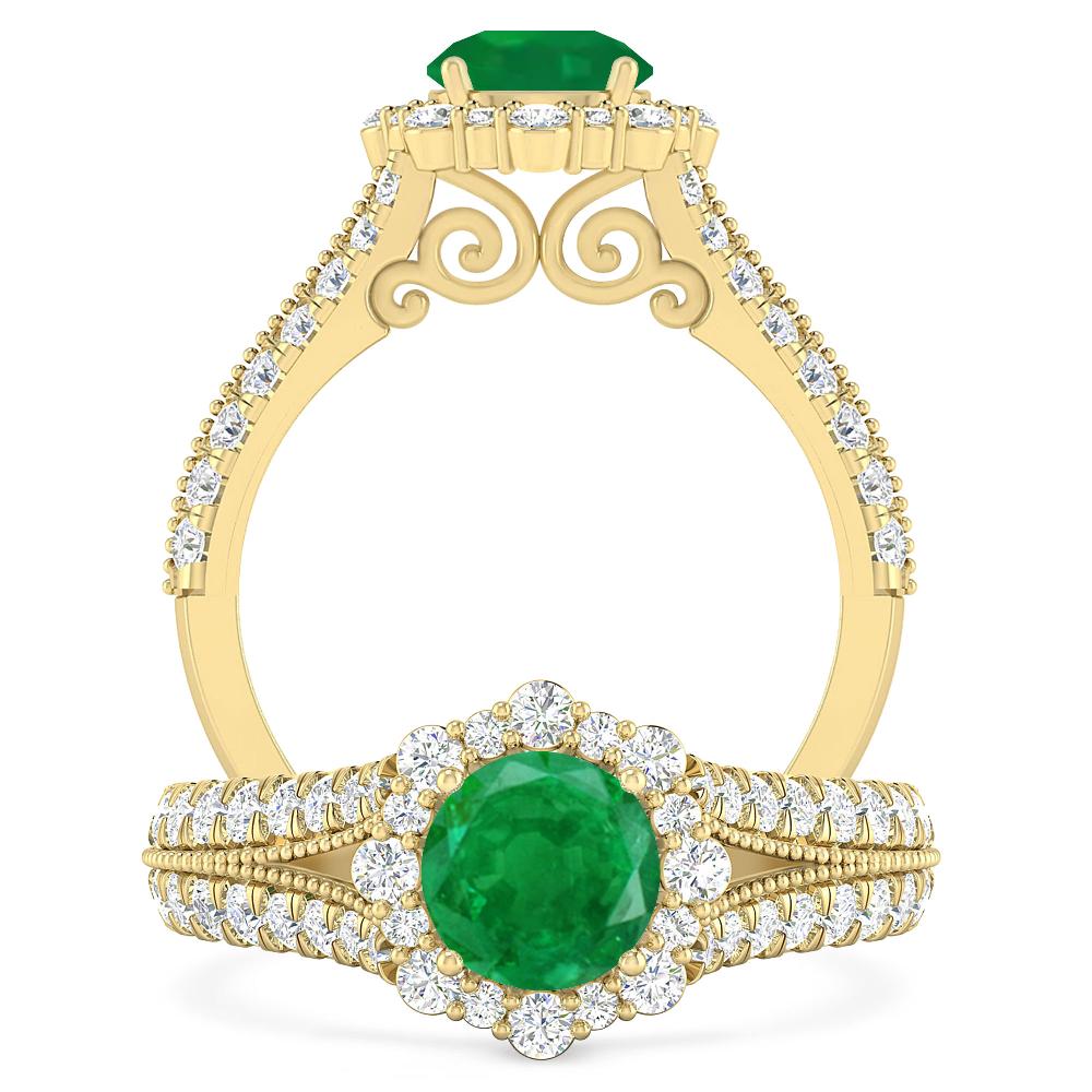 Yellow Gold - Emerald