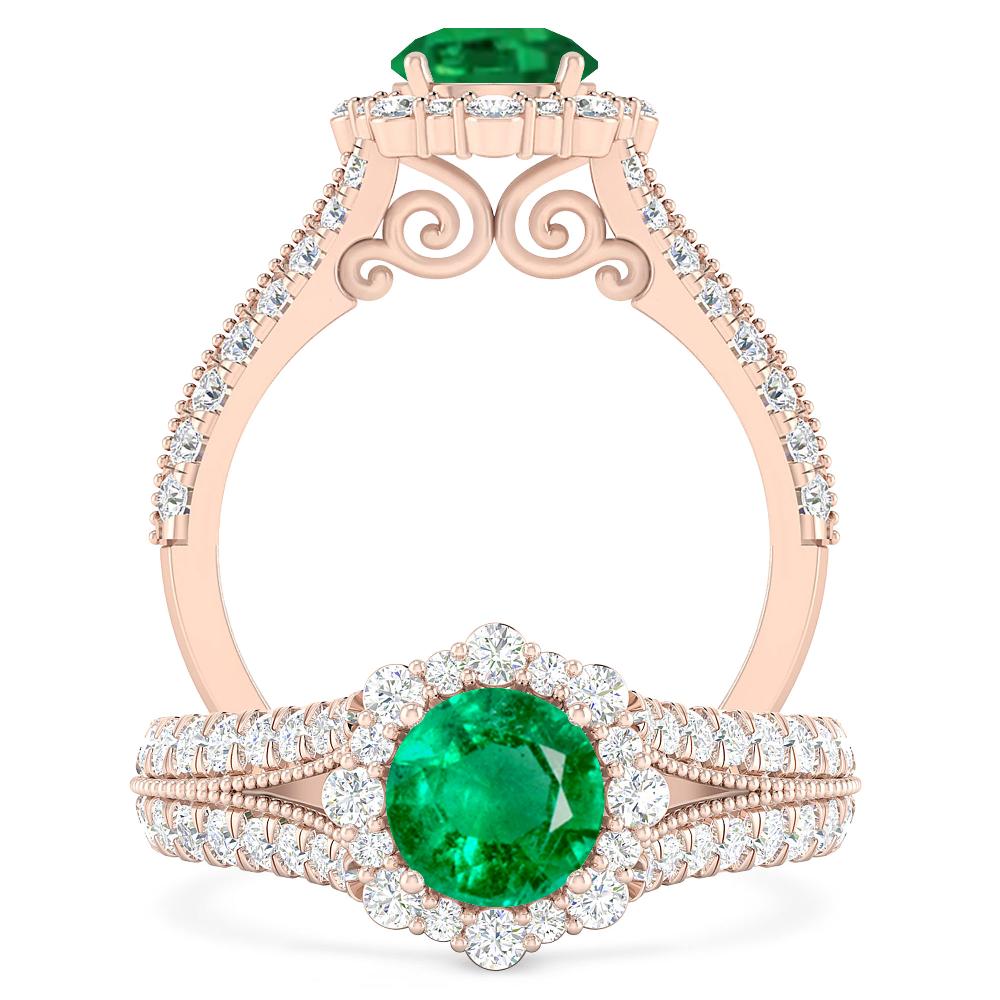 Rose Gold - Emerald