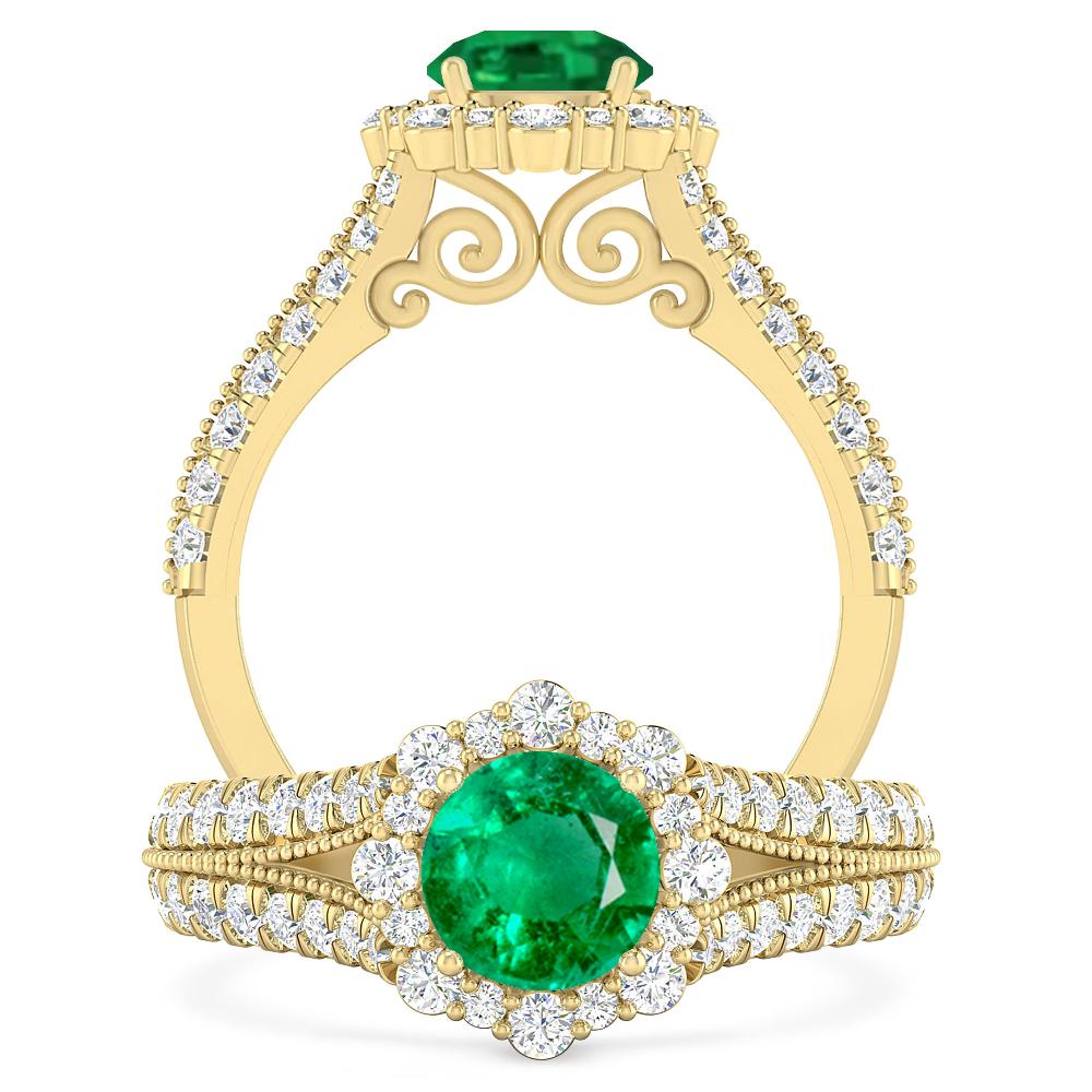 Yellow Gold - Emerald