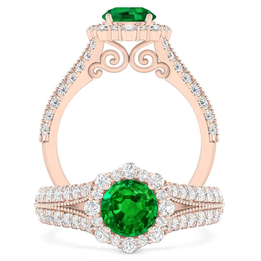 Rose Gold - Emerald