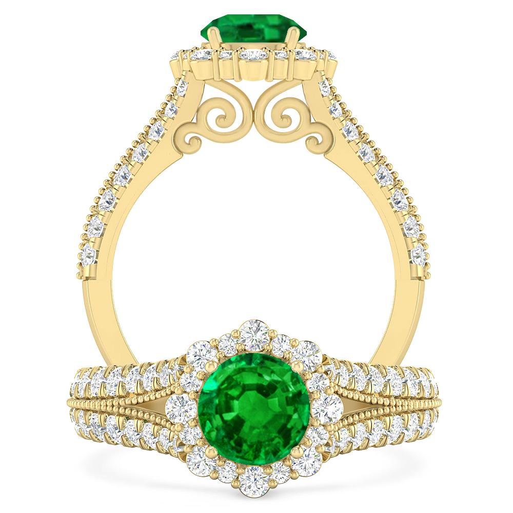 Yellow Gold - Emerald