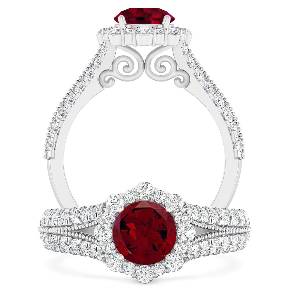 White Gold - Garnet