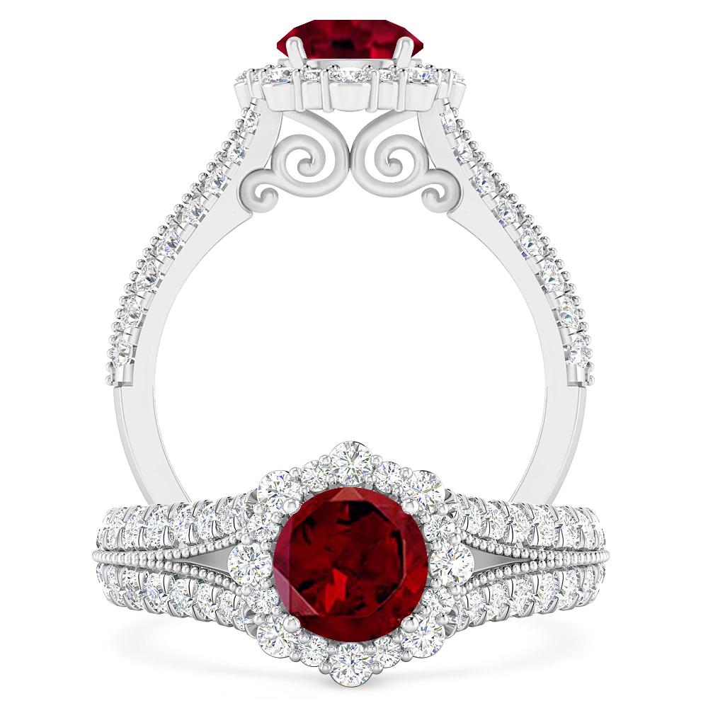 White Gold - Garnet