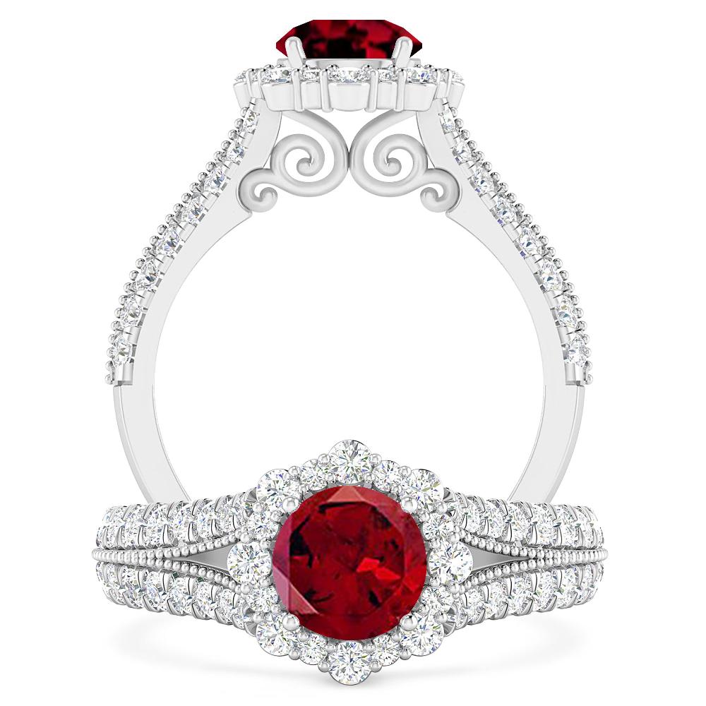 White Gold - Garnet