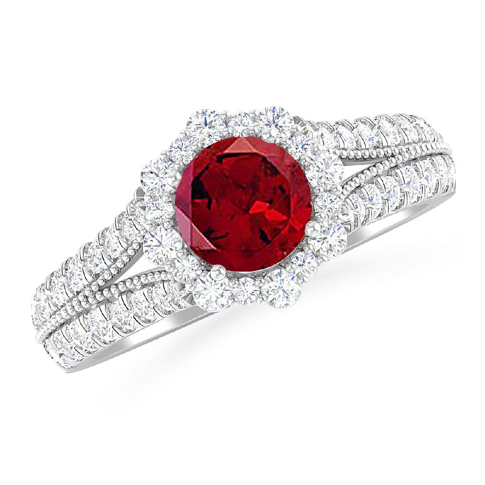 White Gold - Garnet