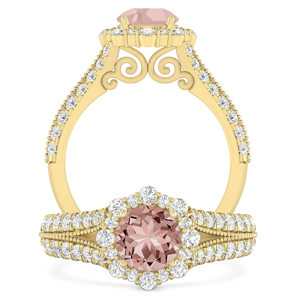 Yellow Gold - Morganite