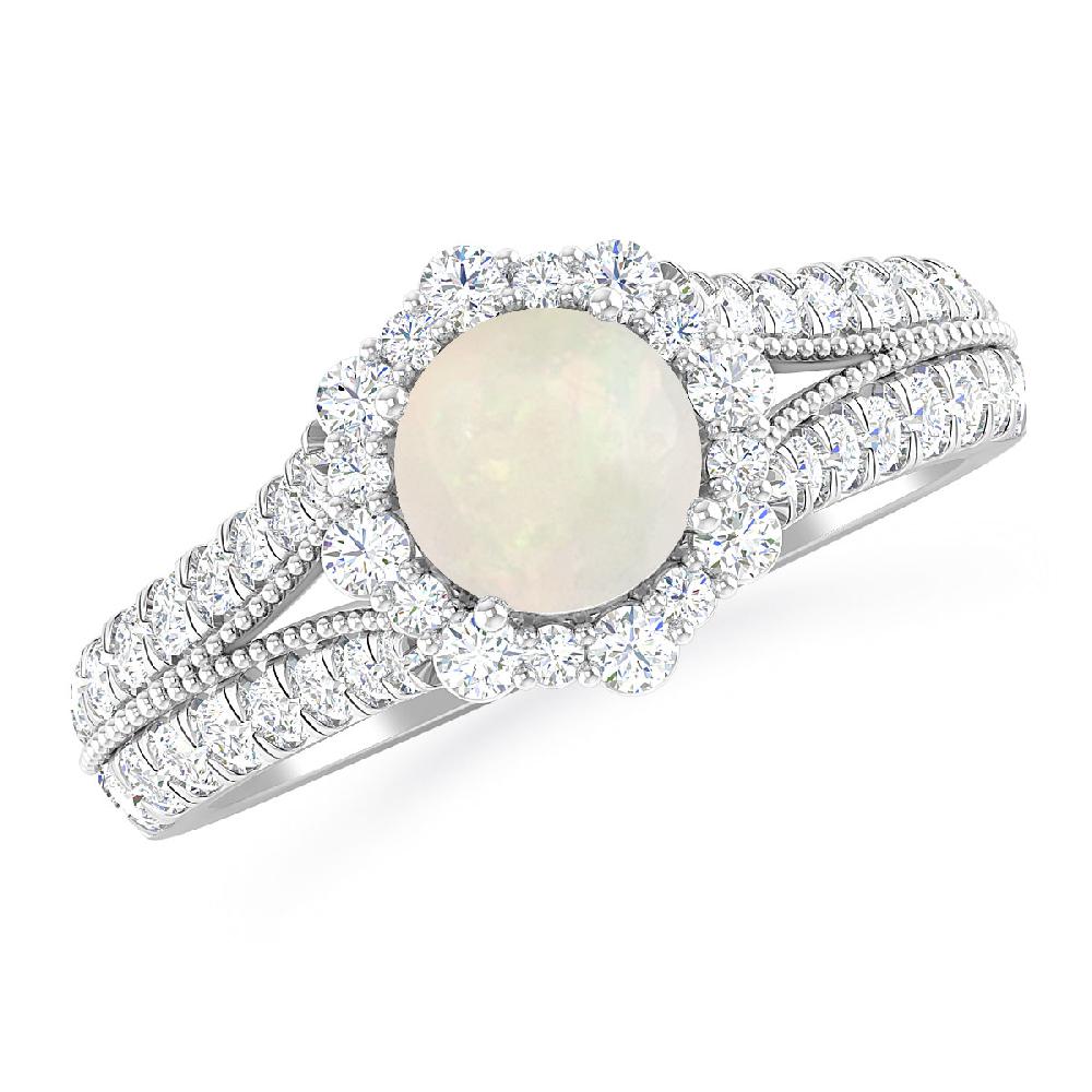 White Gold - Opal