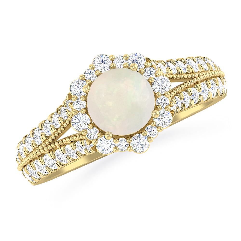 Yellow Gold - Opal