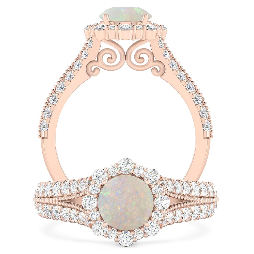 Rose Gold - Opal