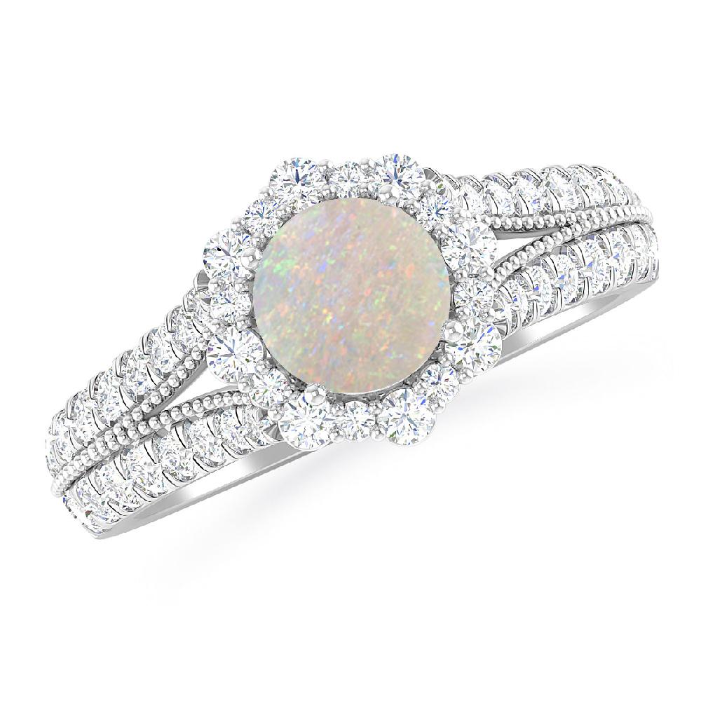 White Gold - Opal