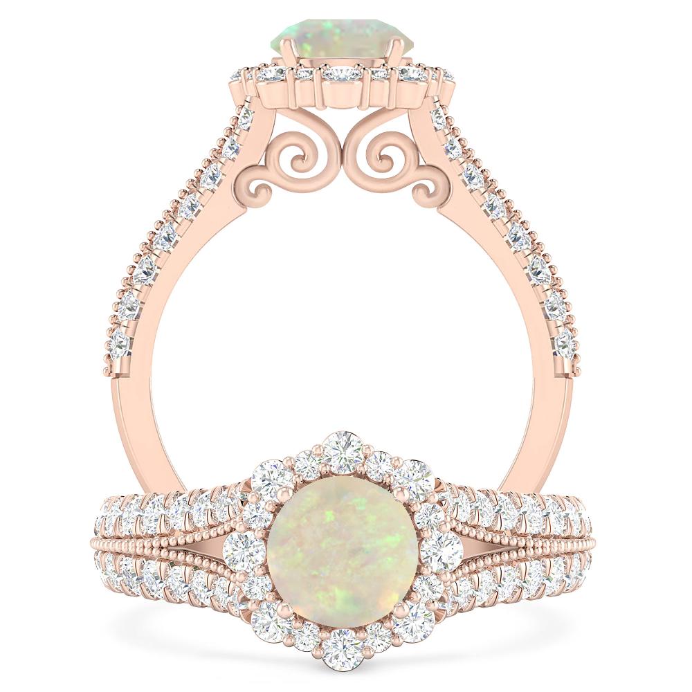 Rose Gold - Opal