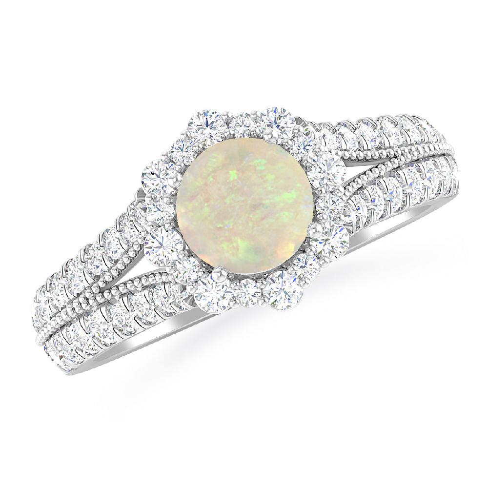 White Gold - Opal