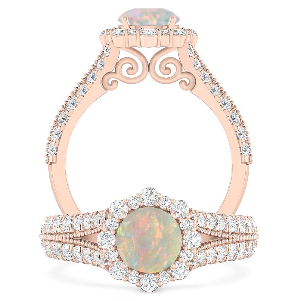 Rose Gold - Opal