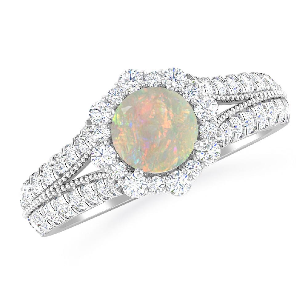 White Gold - Opal