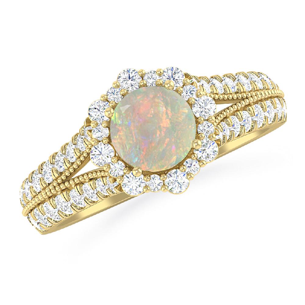 Yellow Gold - Opal