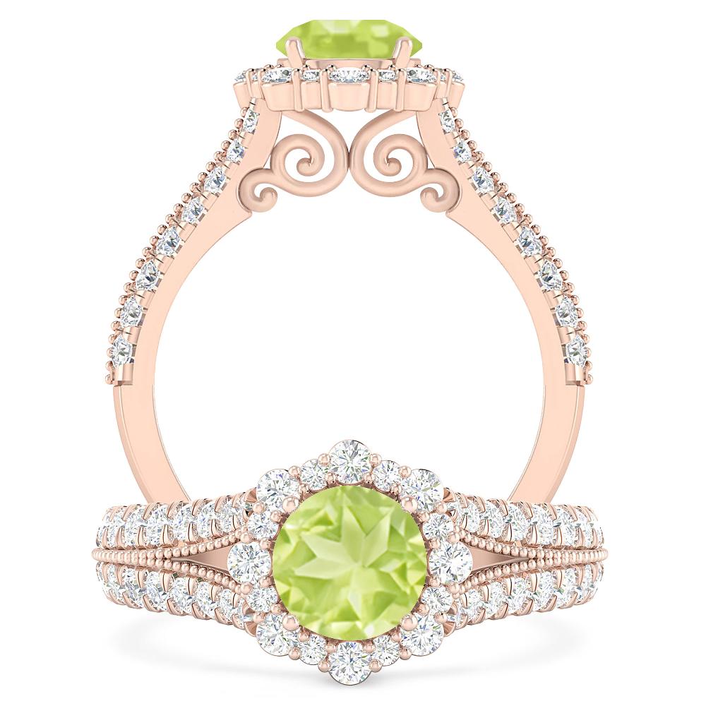 Rose Gold - Peridot