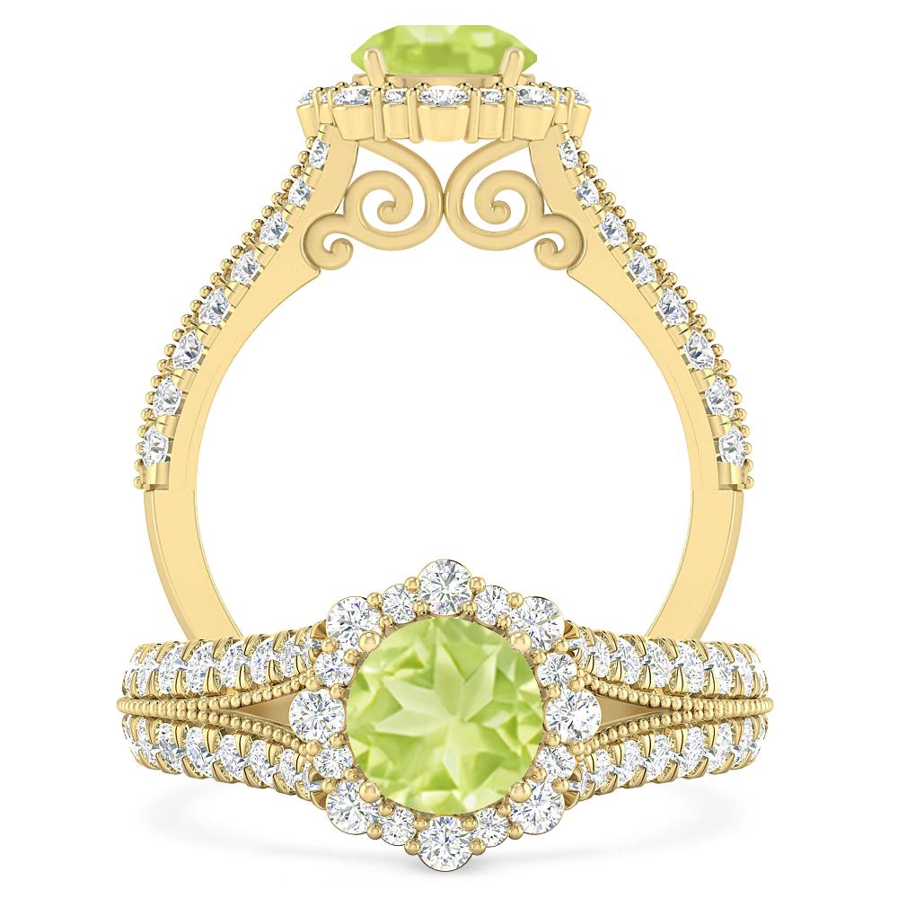 Yellow Gold - Peridot