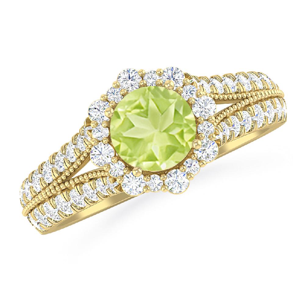 Yellow Gold - Peridot