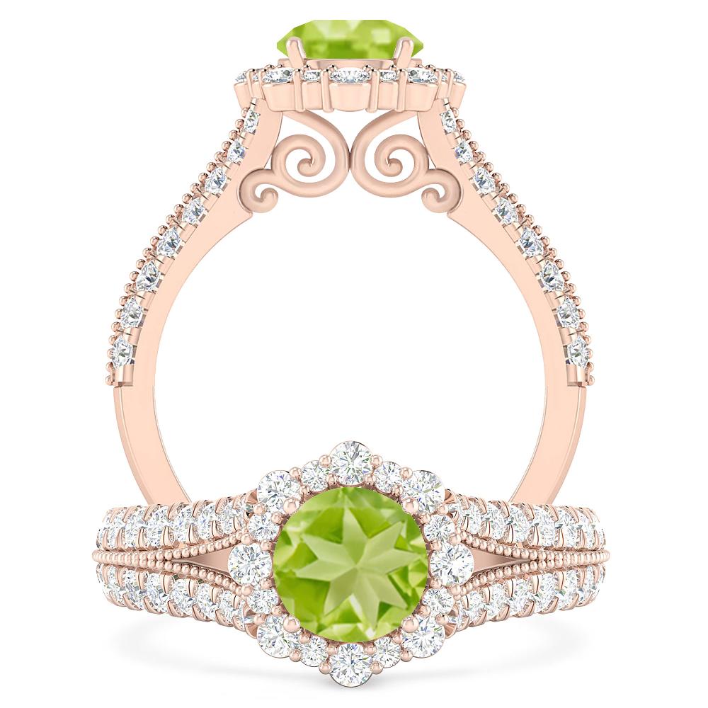 Rose Gold - Peridot