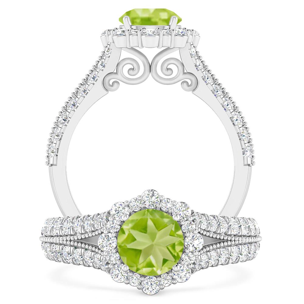 White Gold - Peridot