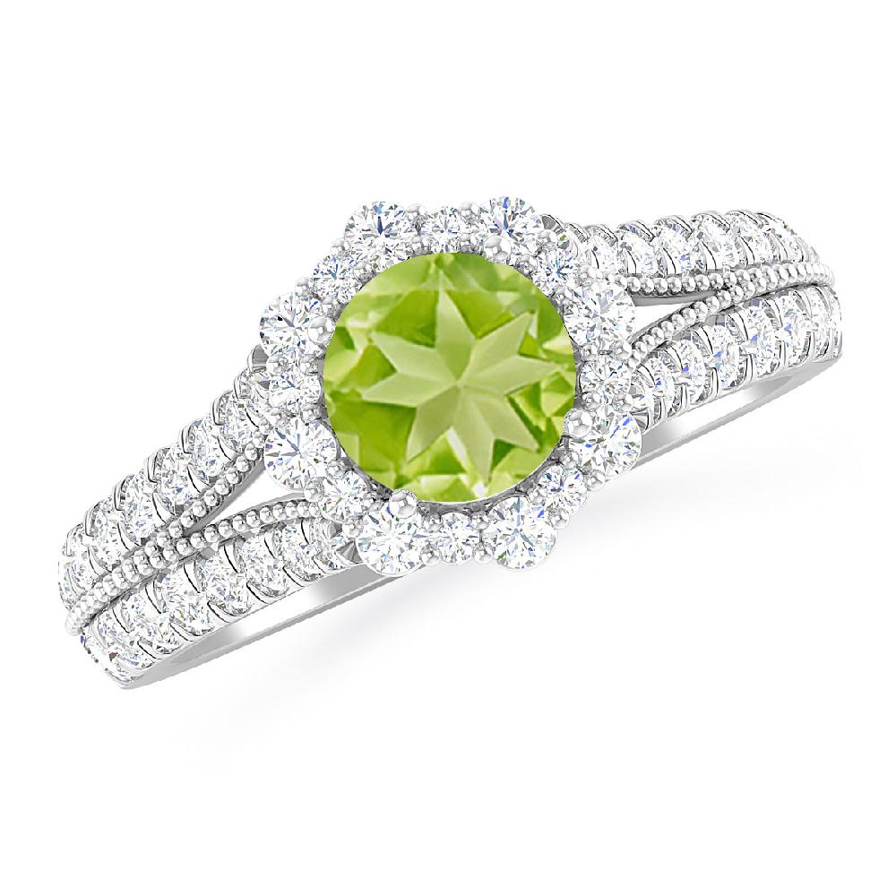 White Gold - Peridot