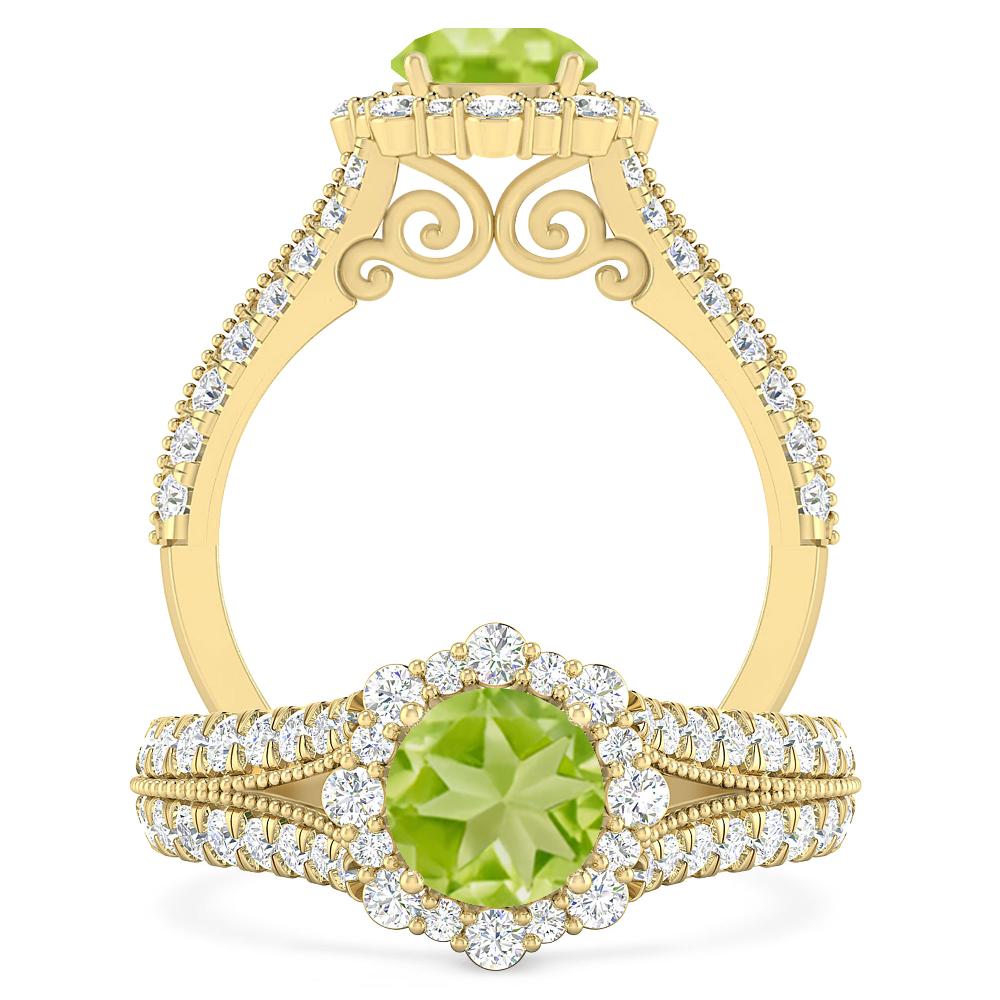 Yellow Gold - Peridot