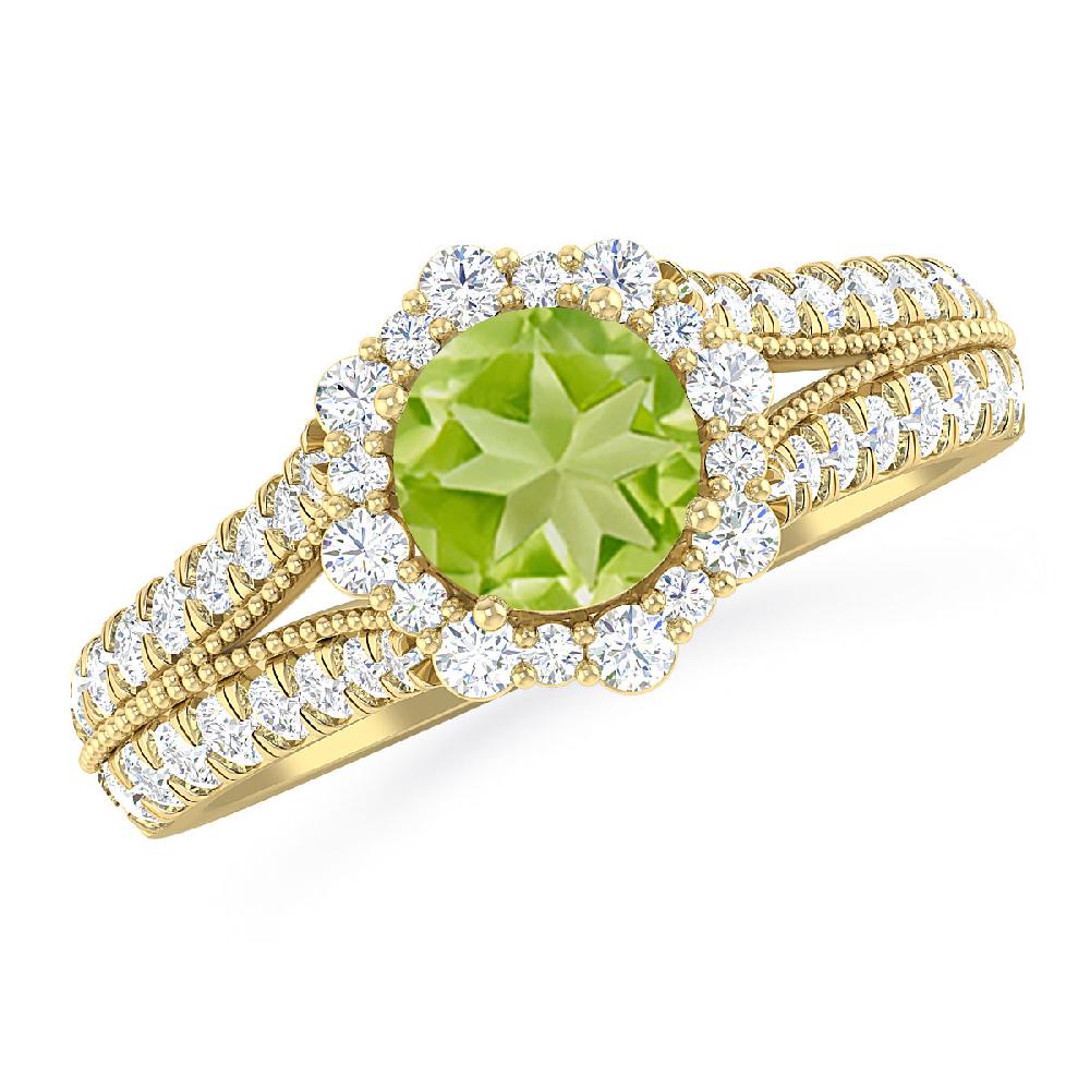 Yellow Gold - Peridot