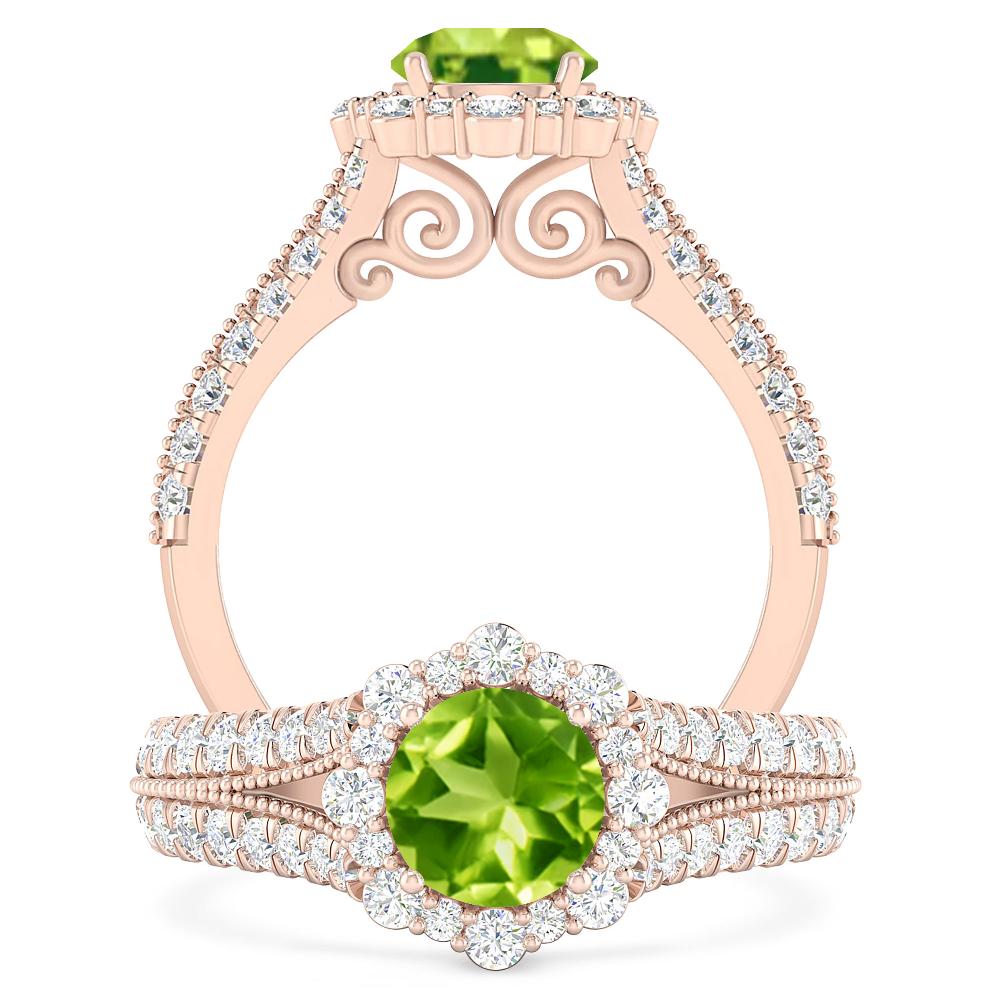 Rose Gold - Peridot