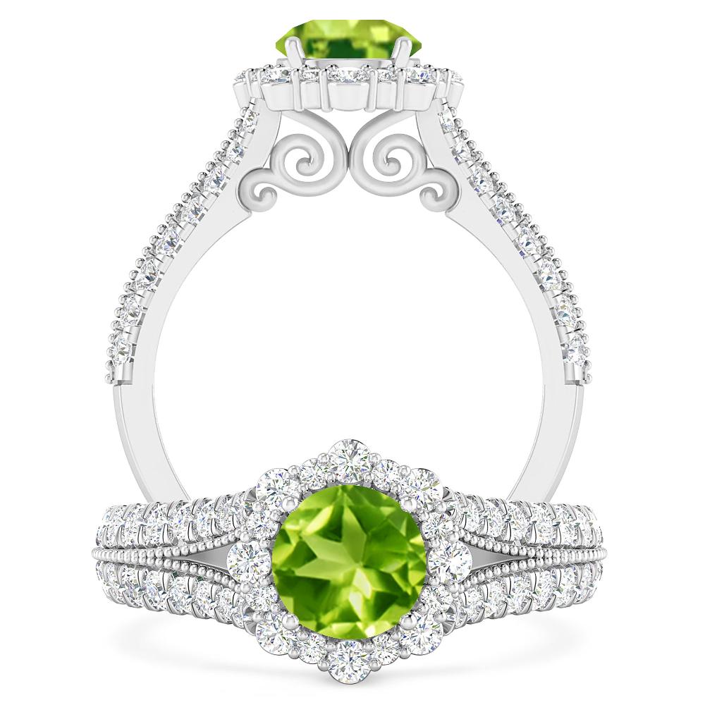 White Gold - Peridot