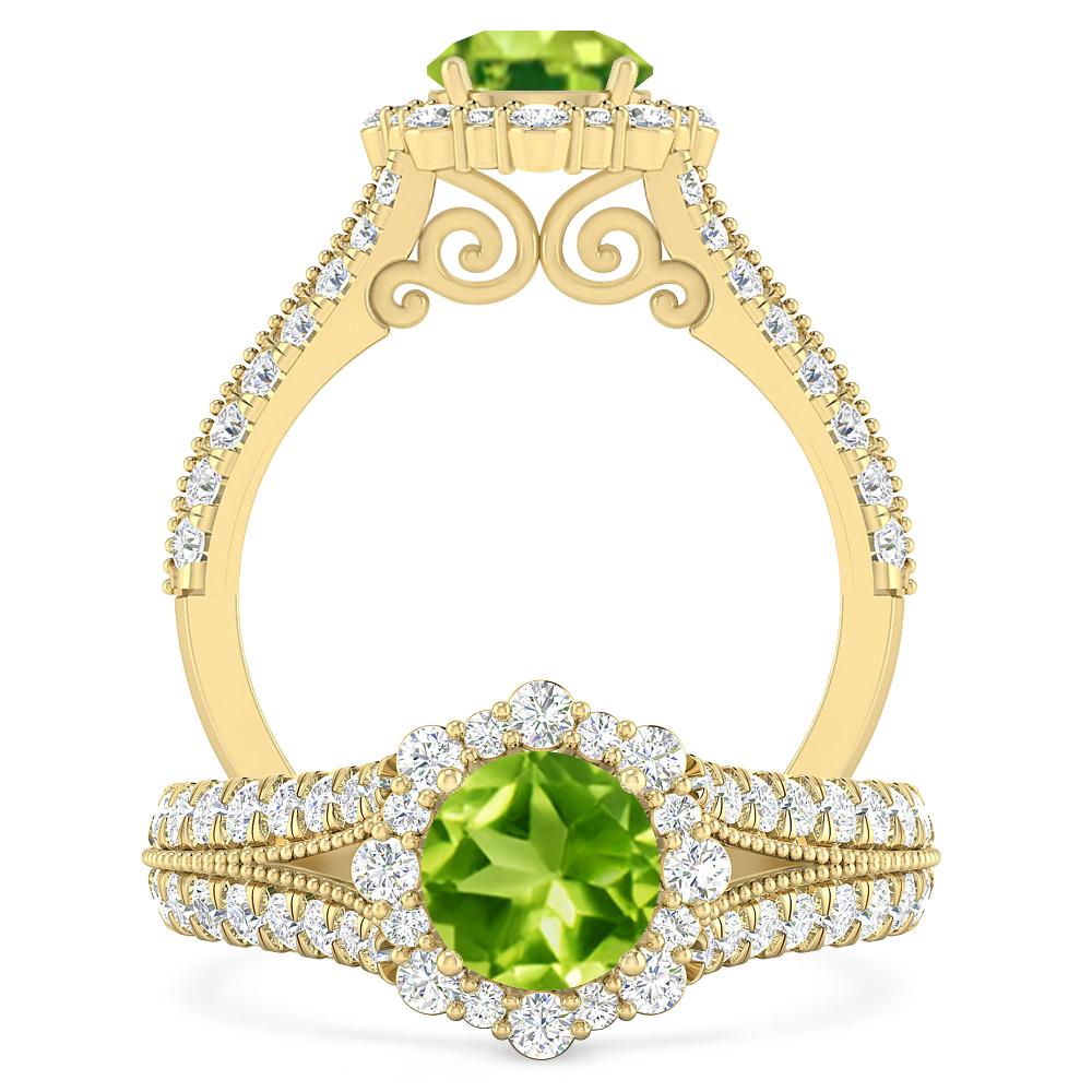 Yellow Gold - Peridot