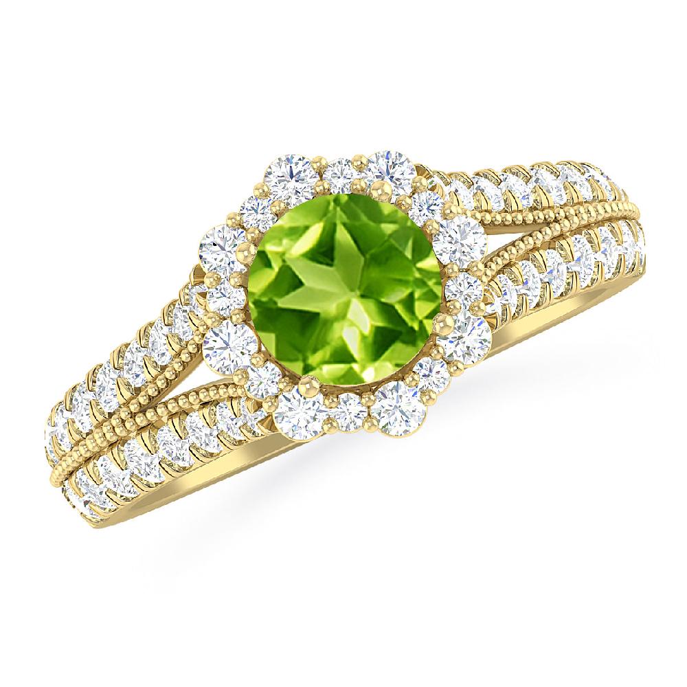 Yellow Gold - Peridot