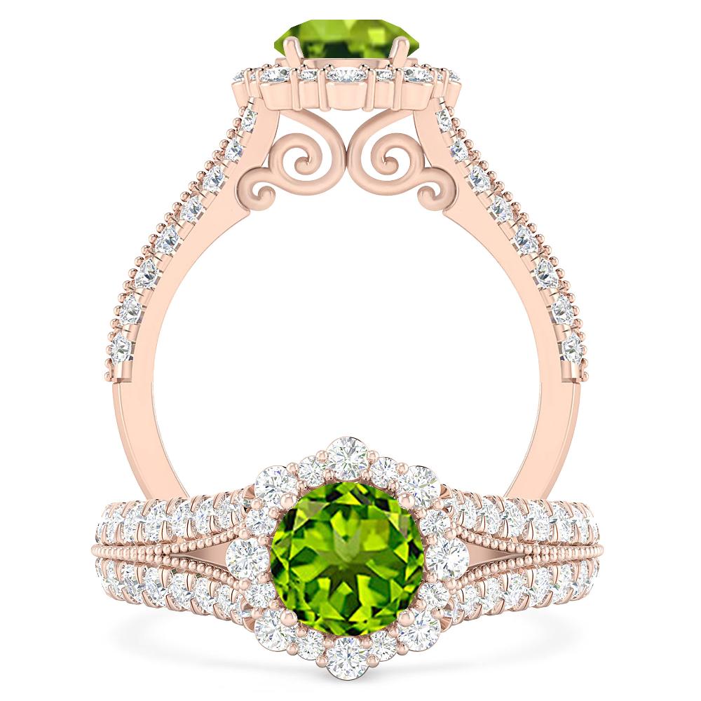 Rose Gold - Peridot