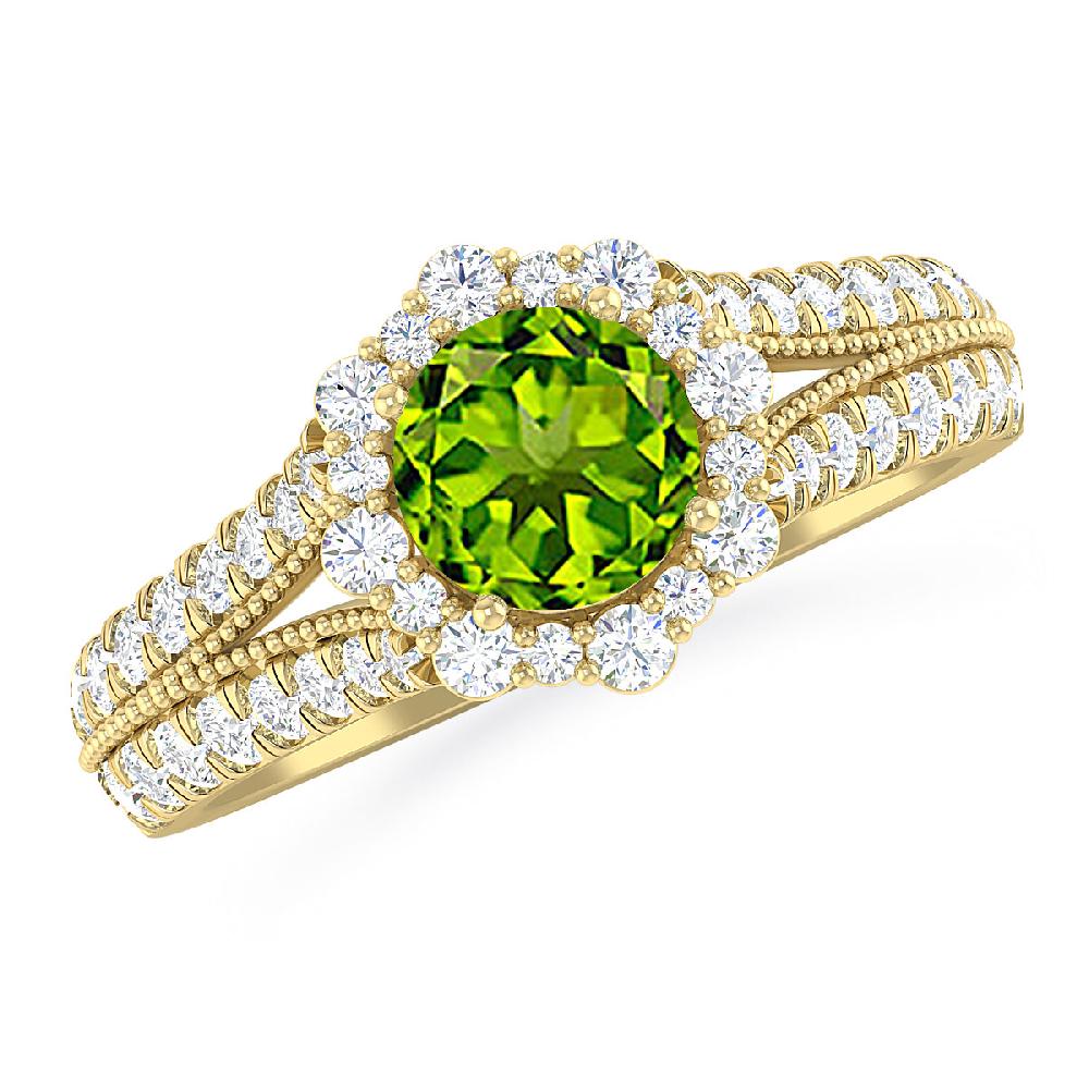 Yellow Gold - Peridot