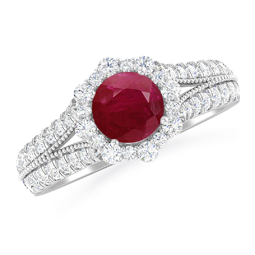 White Gold - Ruby