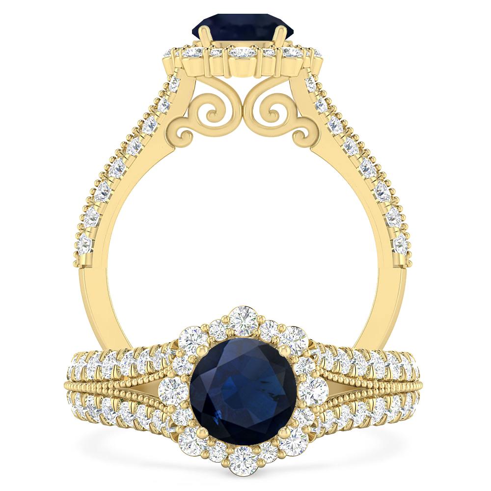 Yellow Gold - Sapphire