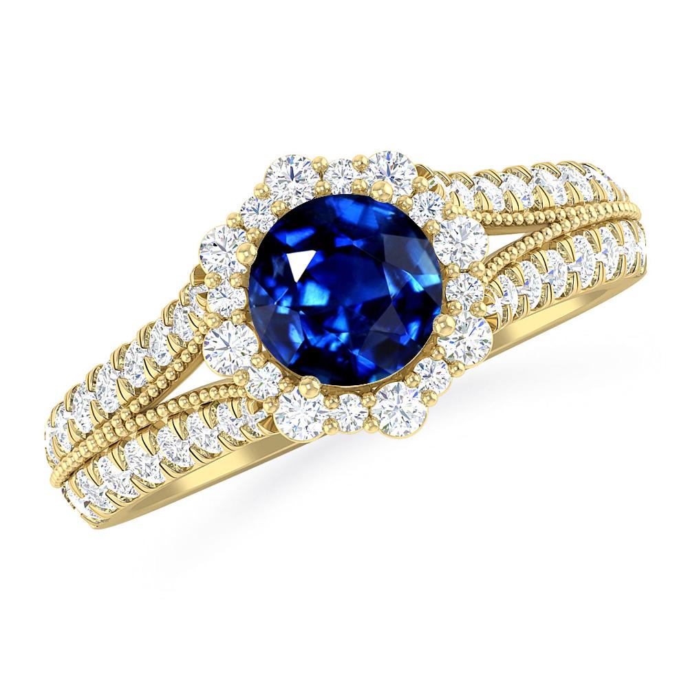 Yellow Gold - Sapphire