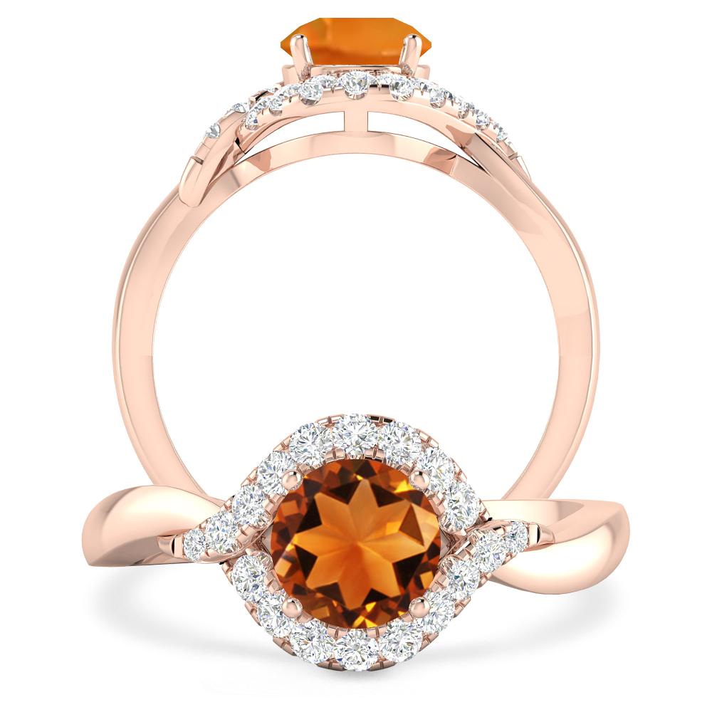 Rose Gold - Citrine