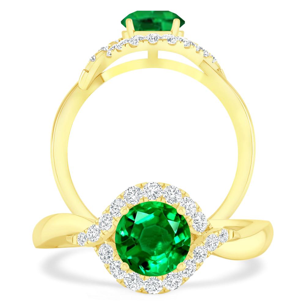 Yellow Gold - Emerald