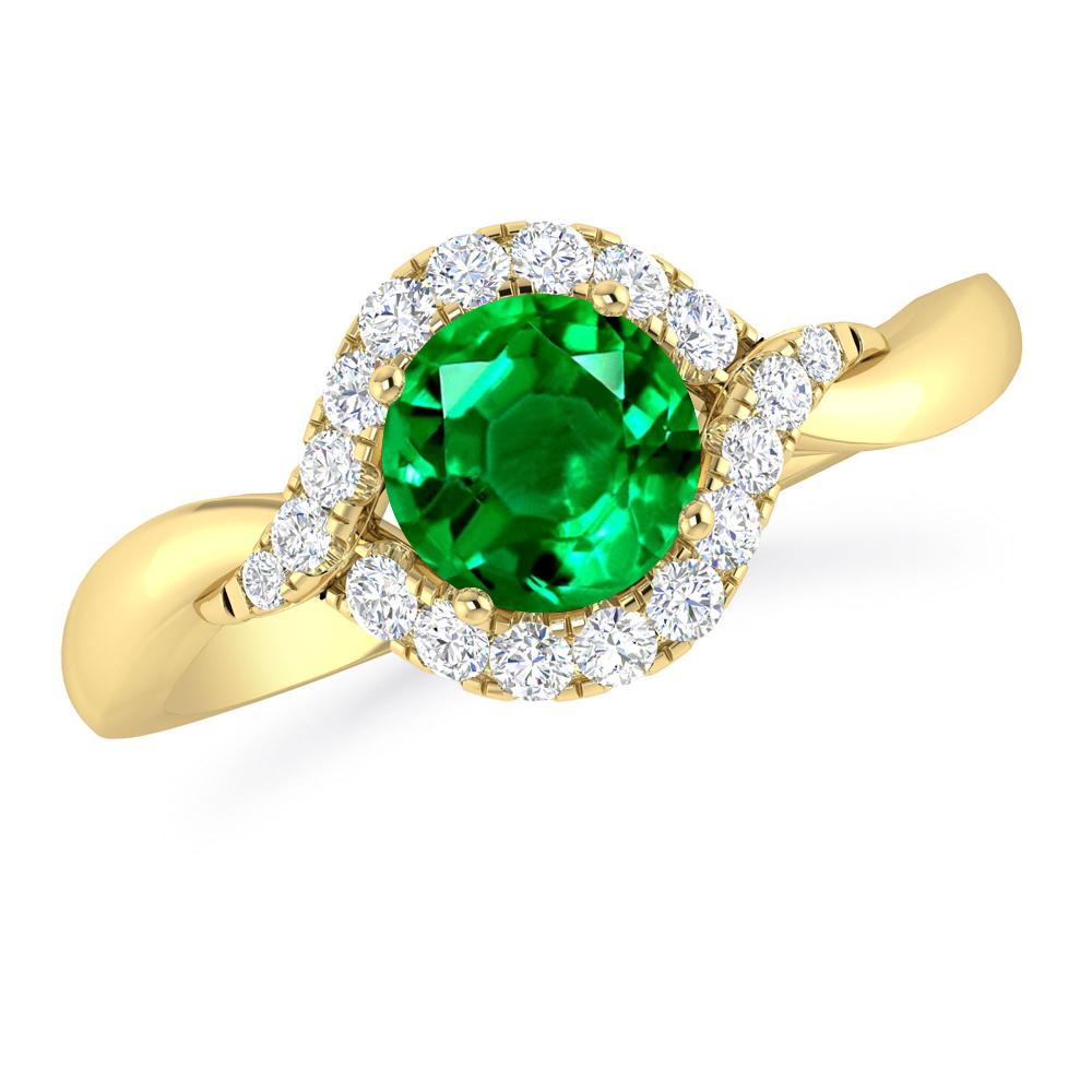 Yellow Gold - Emerald