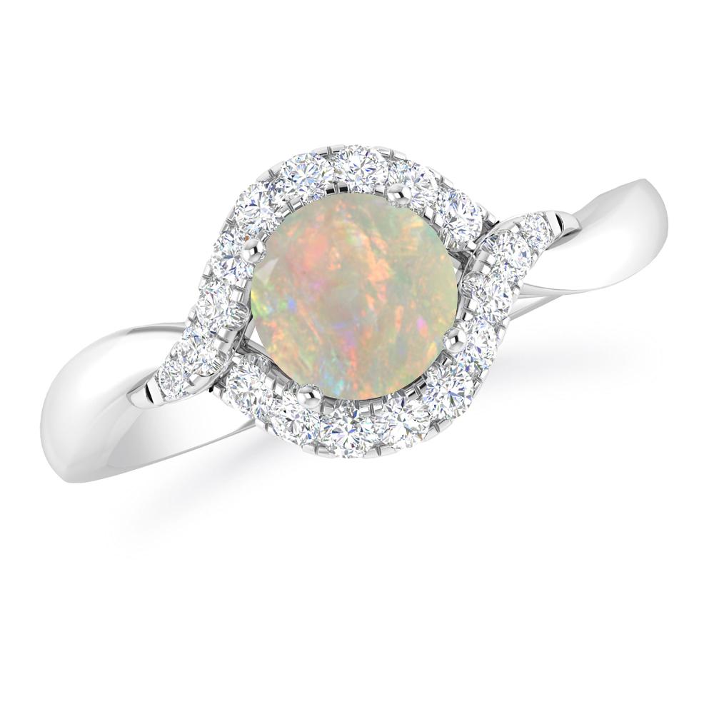 White Gold - Opal