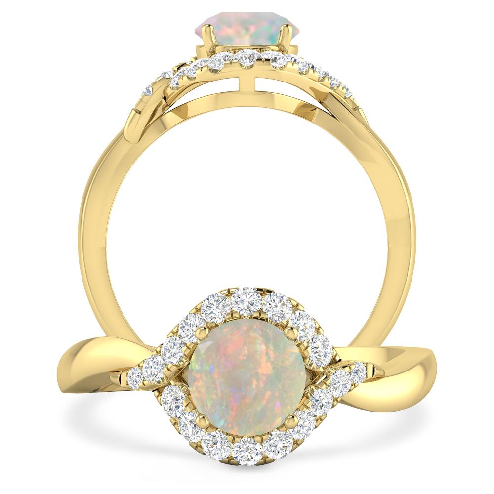 Yellow Gold - Opal