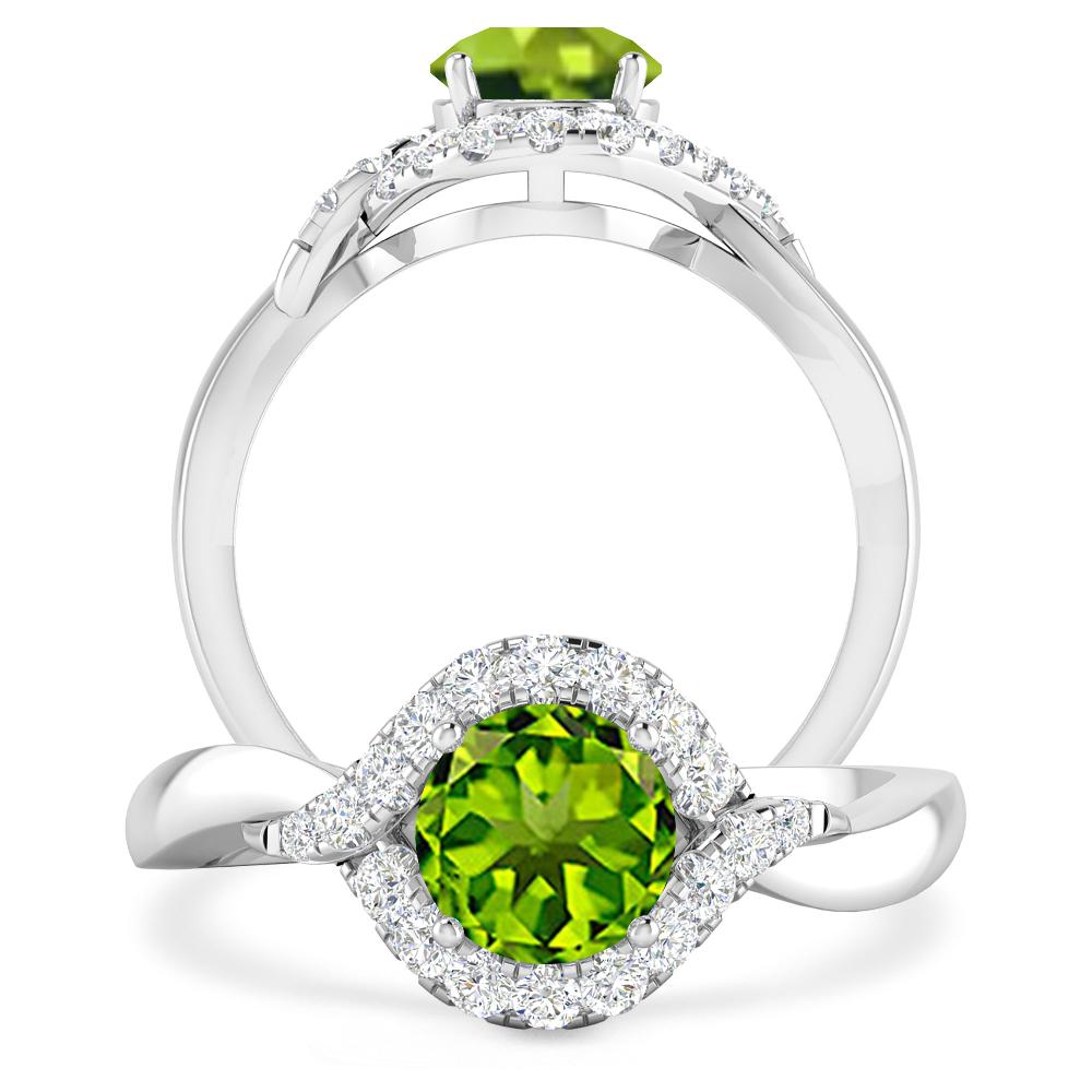 White Gold - Peridot