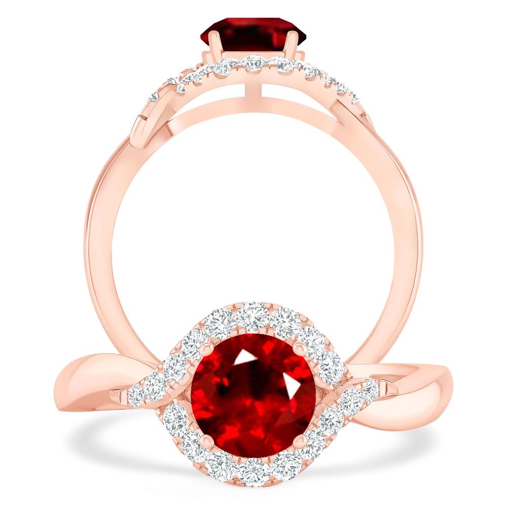 Rose Gold - Ruby