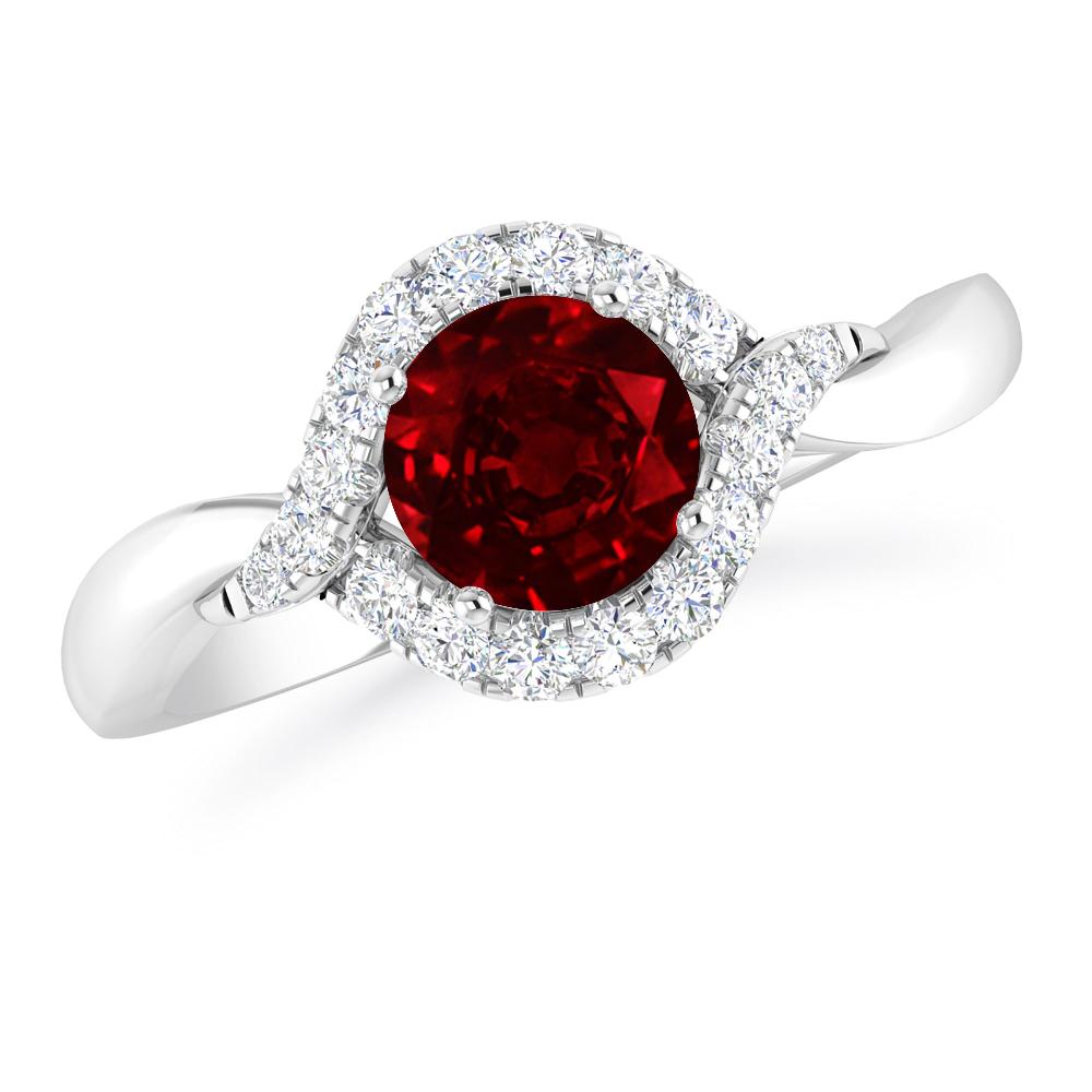 White Gold - Ruby