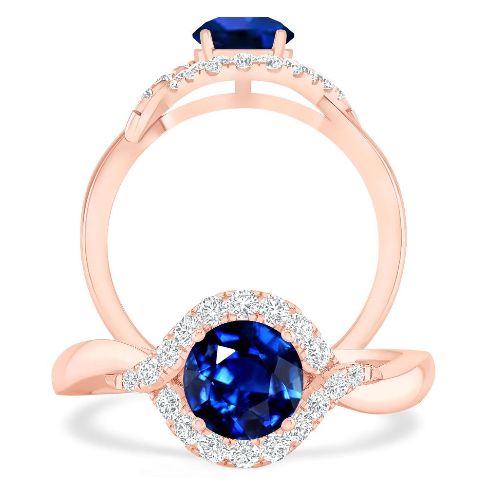 Rose Gold - Sapphire