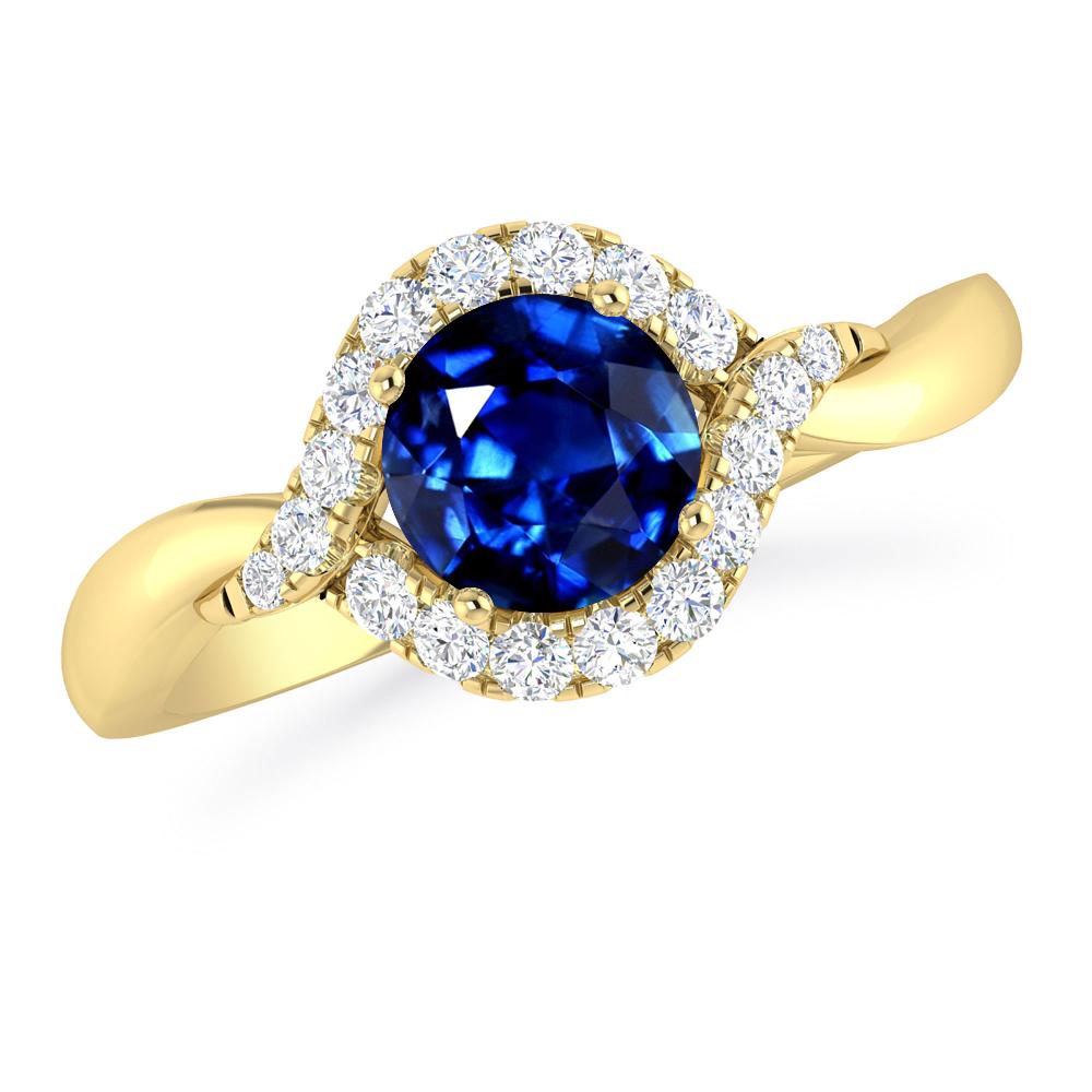 Yellow Gold - Sapphire